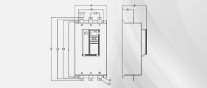 RR2-RR3 Outline and copper bar structure diagram