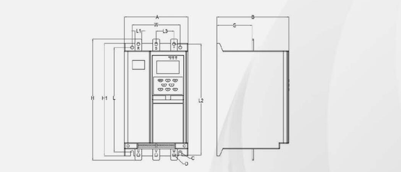 Rr1 Outline and copper bar structure diagram